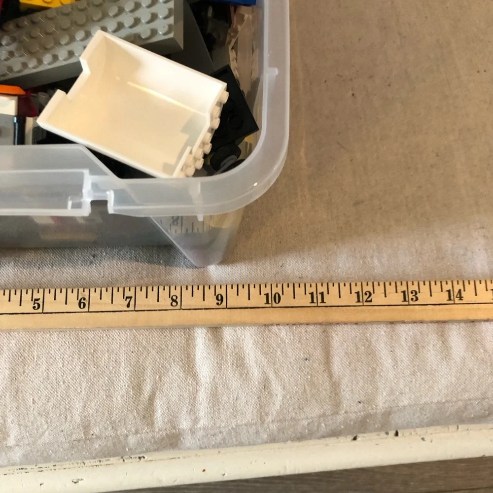Random Miscellaneous LEGO Parts in Plastic Bin. NO Mini Figs. Please Read